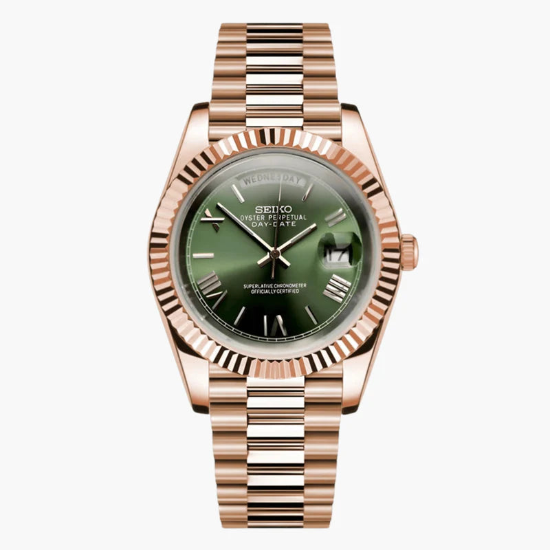 Seiko Day-Date Olive Roséguld