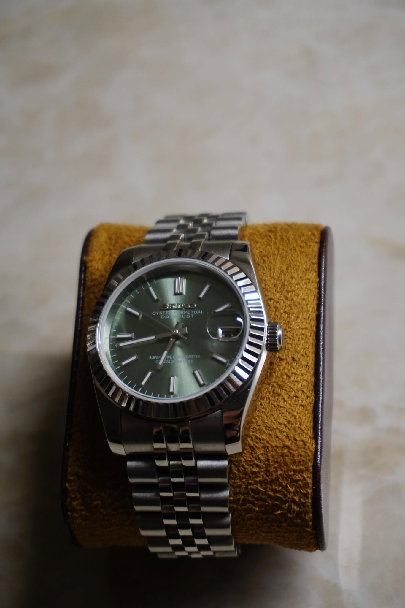 Seiko Datejust Olive dial