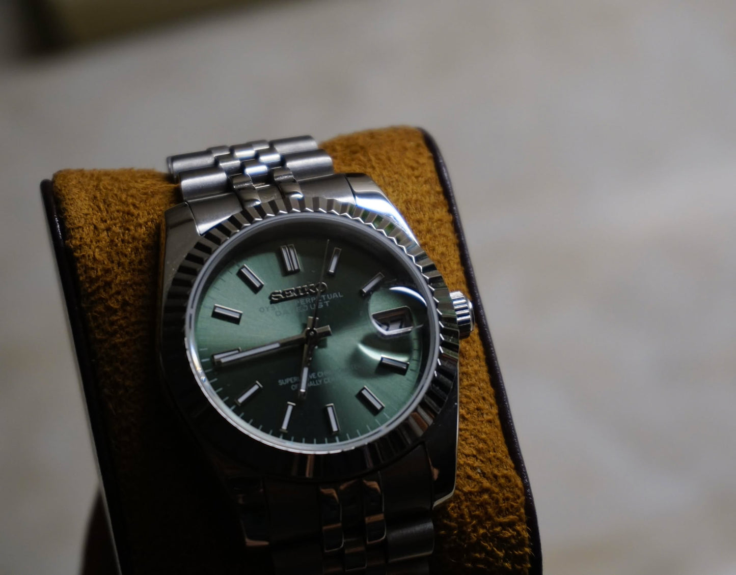 Seiko Datejust Olive dial