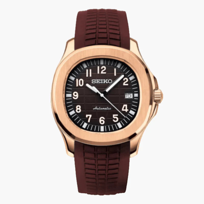Seiko Aquanut Brun Roséguld