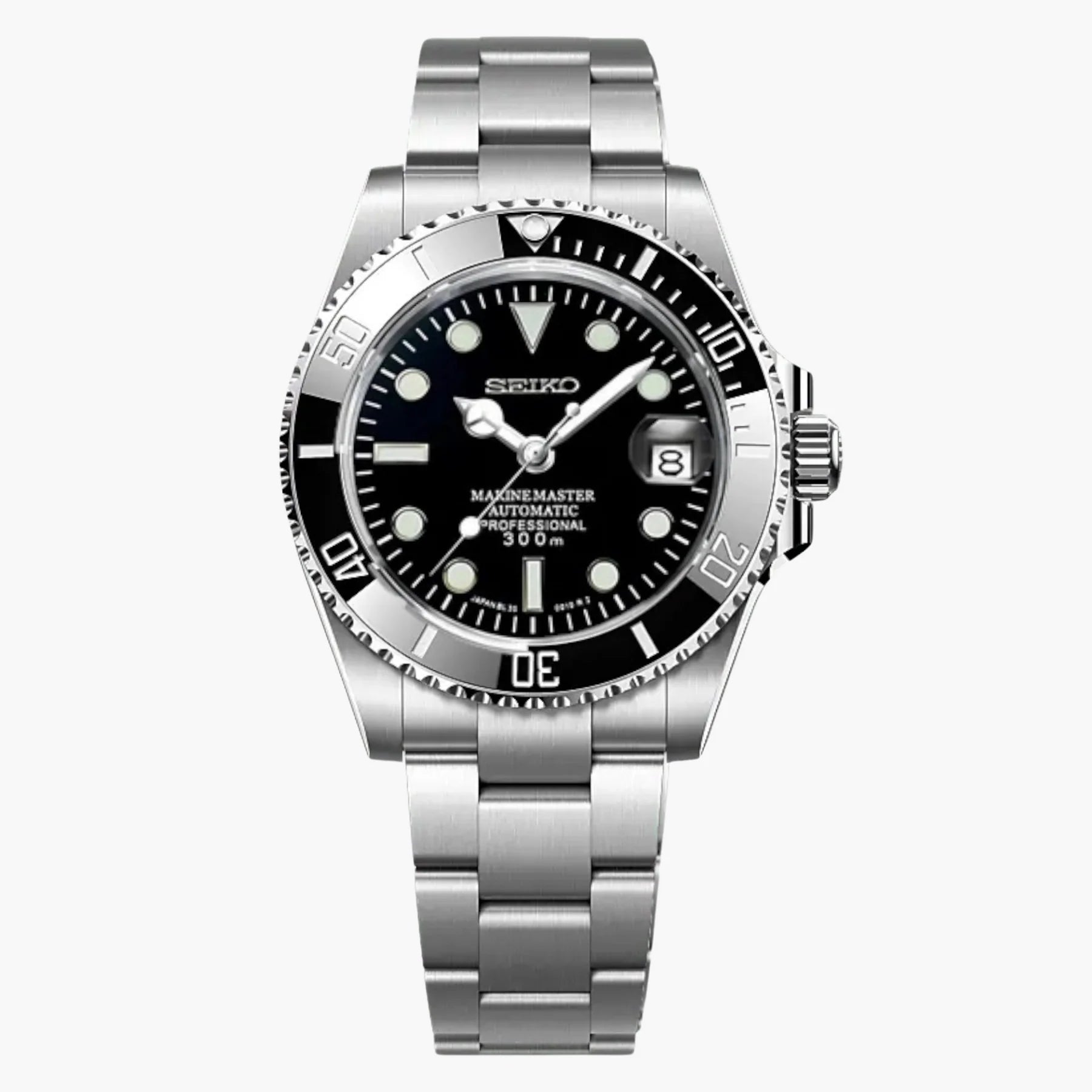 Seiko Submariner Stainless Steel Automatic Seiko Submariner Black